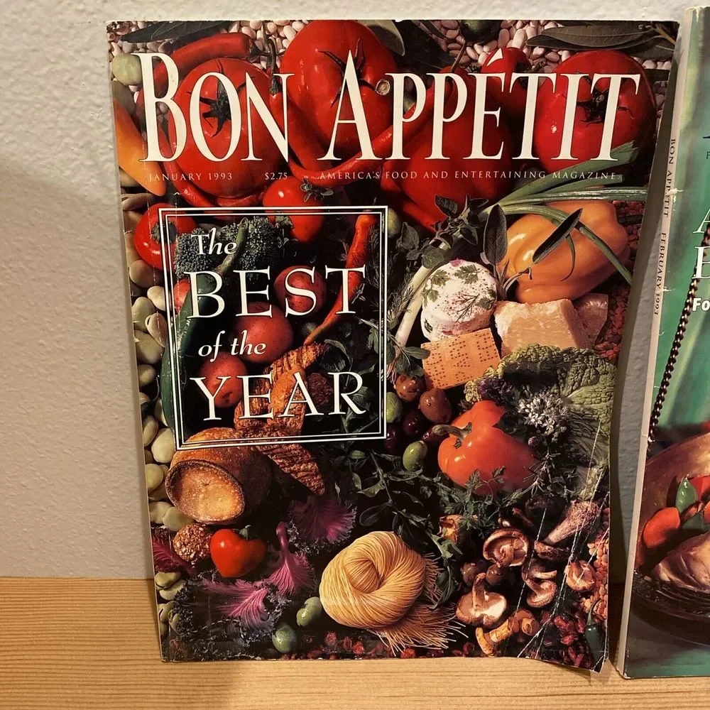 VINTAGE Lot of 3 ISSUES of BON‎ APPETIT Magazine 1993 - January February July